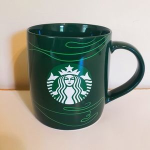 Starbucks 2020 Siren logo Green Swirl Mug 12 oz tumbler cup ceramic coffee